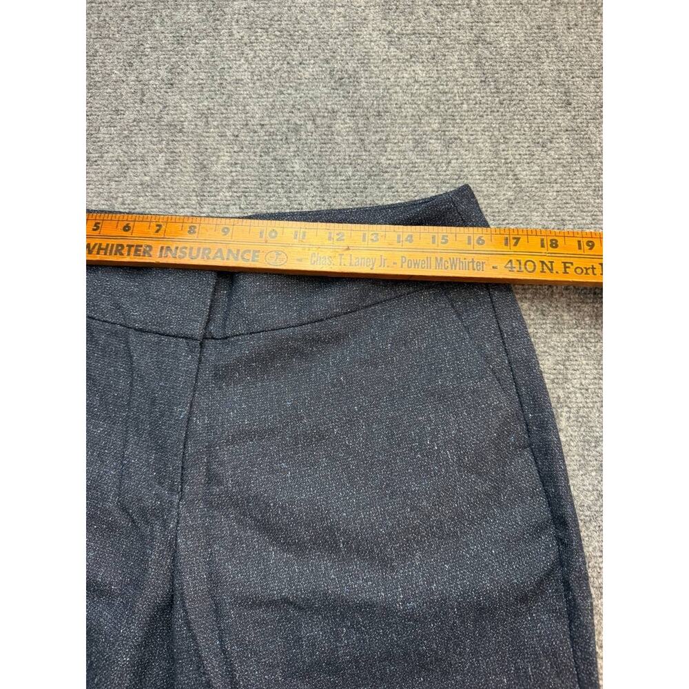 Ann Taylor Factory Women’s 8 Navy Textured Stretch Bootcut Dress Pants - Picture 5 of 11